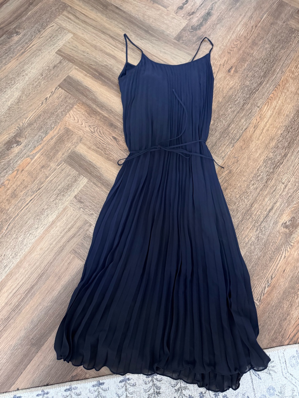 H&M Pleated Accordion Midi Dress